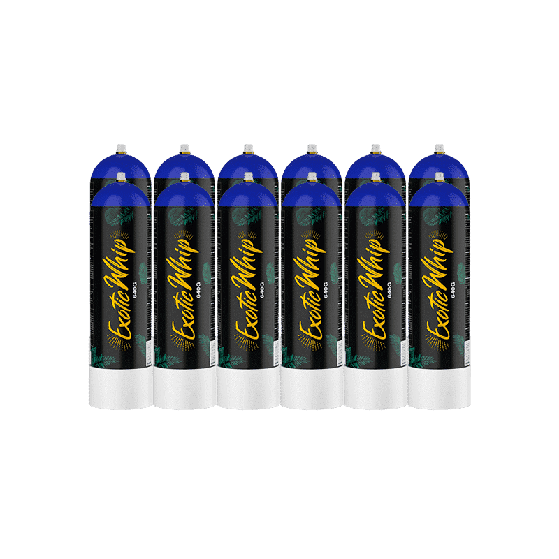 Buy Nitrous Oxide N2O Exotic Whip Cream Chargers 12x 640g Cylinders