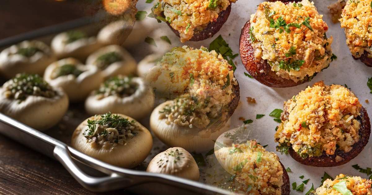 Cremig gefüllte Pilze Rezept: Eine einfache Anleitung zu Gourmet-Vorspeisen
