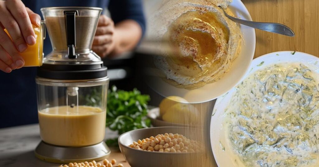Creating the Base - Nitro Hummus Spread Recipe