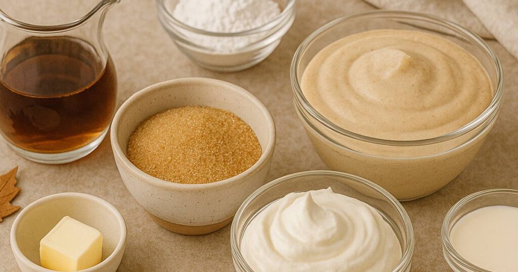 Ingredients and Essential Notes of Maple Mousse