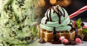 Rezept für Nitro Minz-Eiscreme mit Schokochips: Eine kühle kulinarische Freude