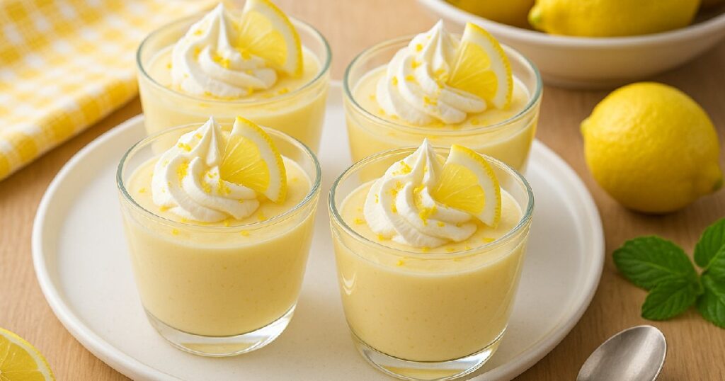 Serving Suggestions of Lemon Citrus Mousse