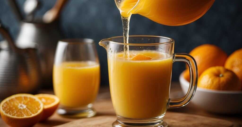 Serviervorschläge und Variationen - Rezept für geschlagenen Orangensaft