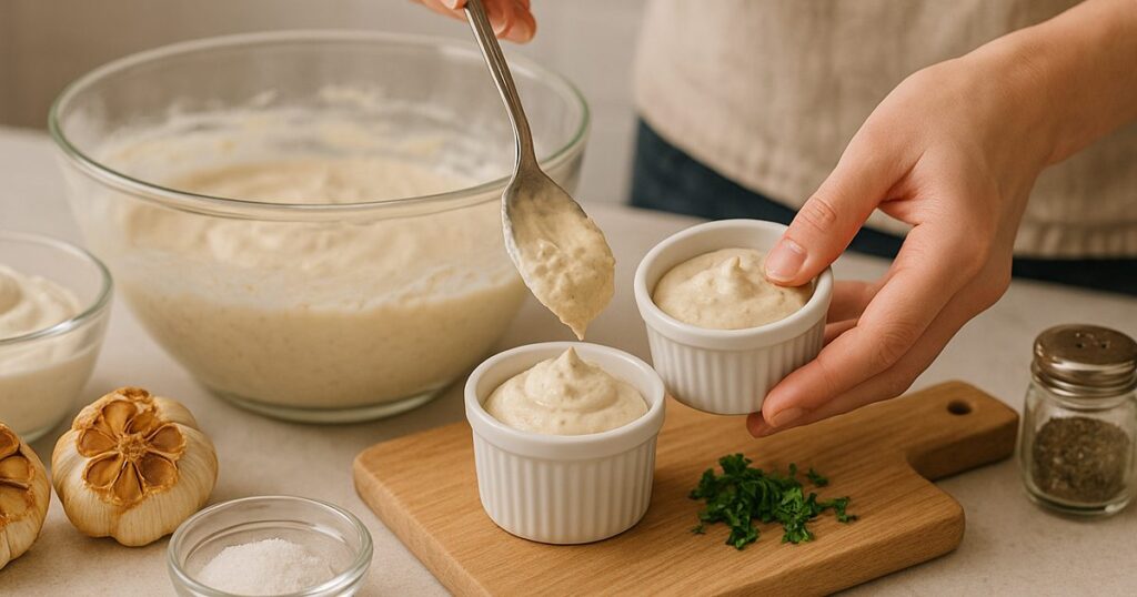 Step-by-Step Instructions to Make Garlic Savoury Mousse