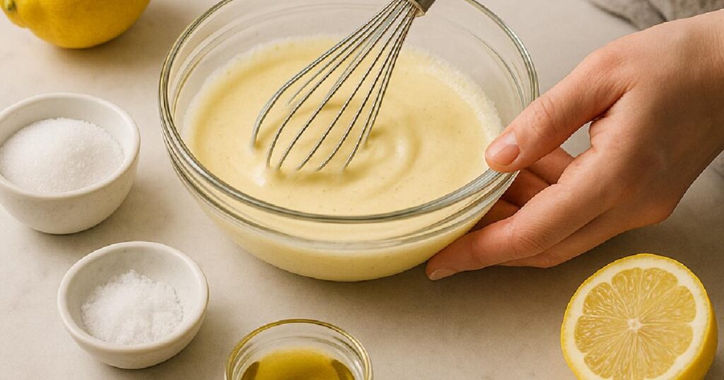 Istruzioni Dettagliate per Preparare la Vinaigrette al Limone Montata