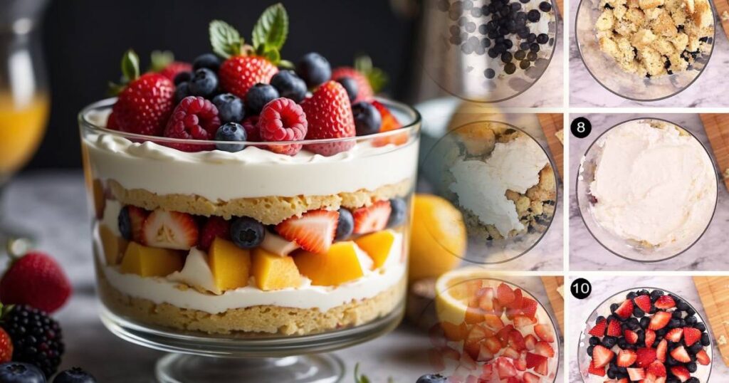 Building Your Trifle Layers - Whipped Trifle